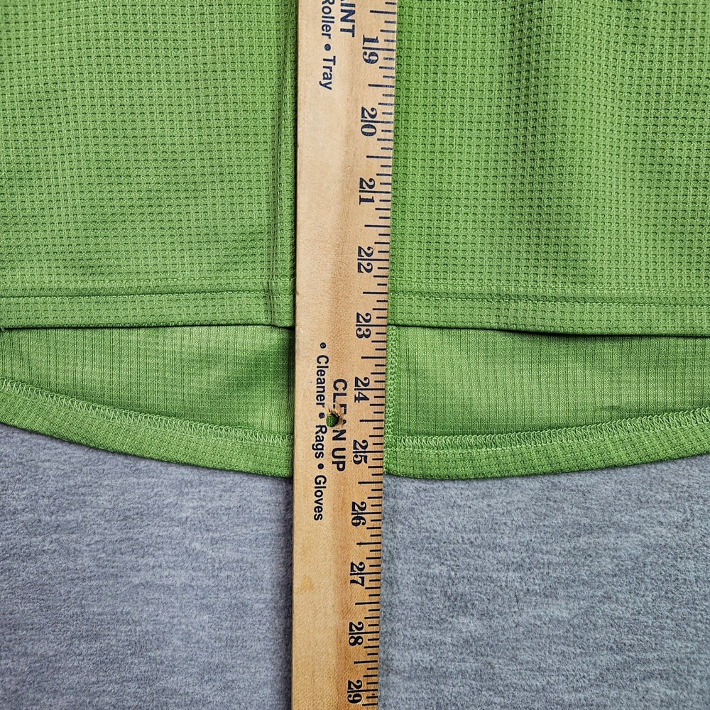 The North Face Womens Green VaporWick 1/4 Zip Outdoor workout Gym Top Sz L - Picture 8 of 9